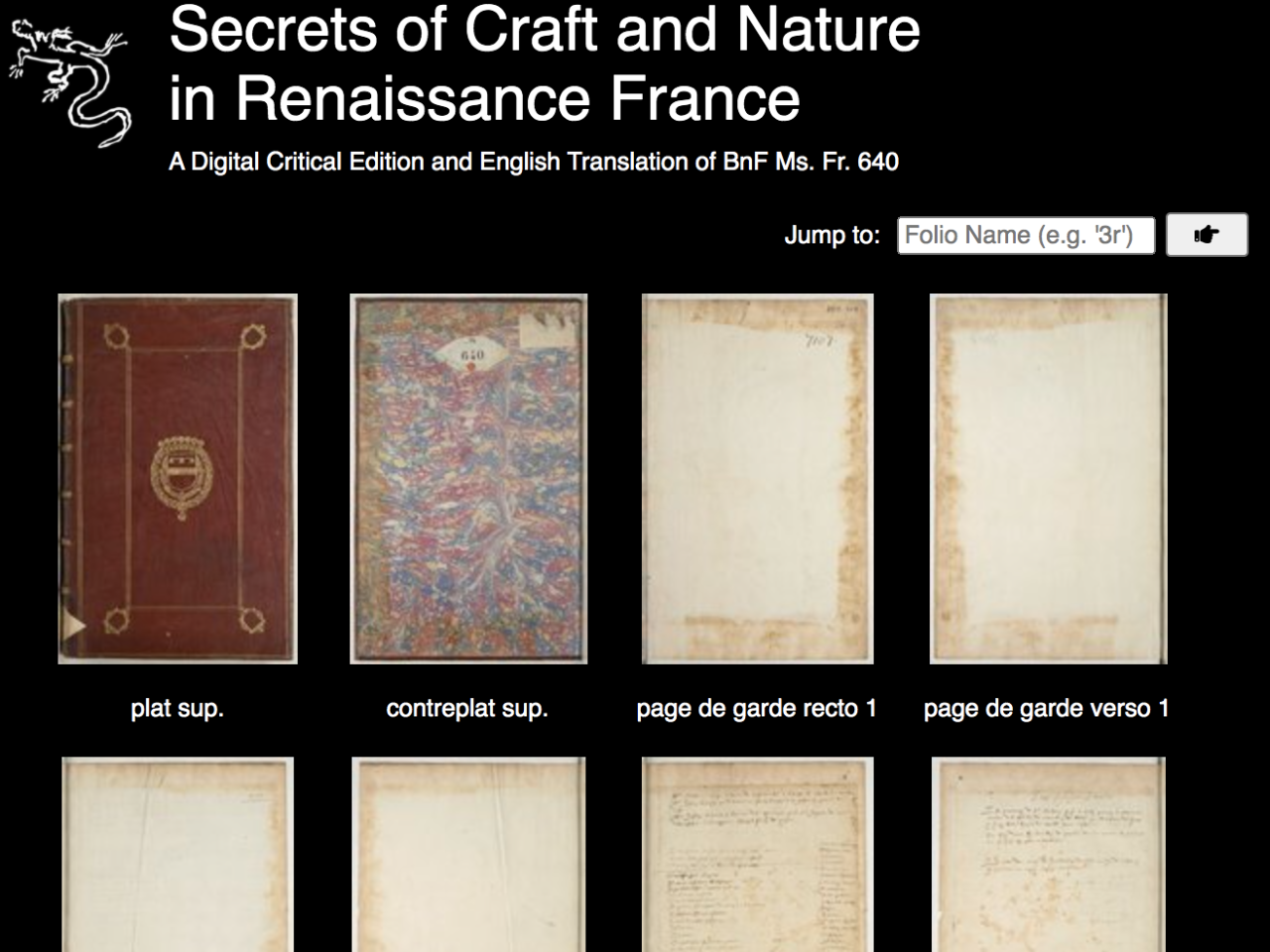 Screenshot of Secrets of Craft and Nature in Renaissance France